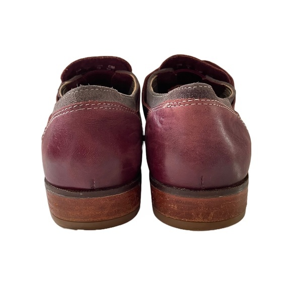 Hush Puppies‎ Red Leather Laceless Oxfords, Women’s Size 8 - Picture 6 of 10